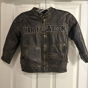 KIDS LEATHER JACKET BY HARLEY DAVIDSON Rare "Sample" Size‎ 6